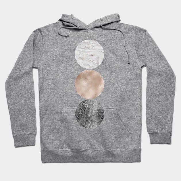 Rose grunge - circles IV Hoodie by peggieprints